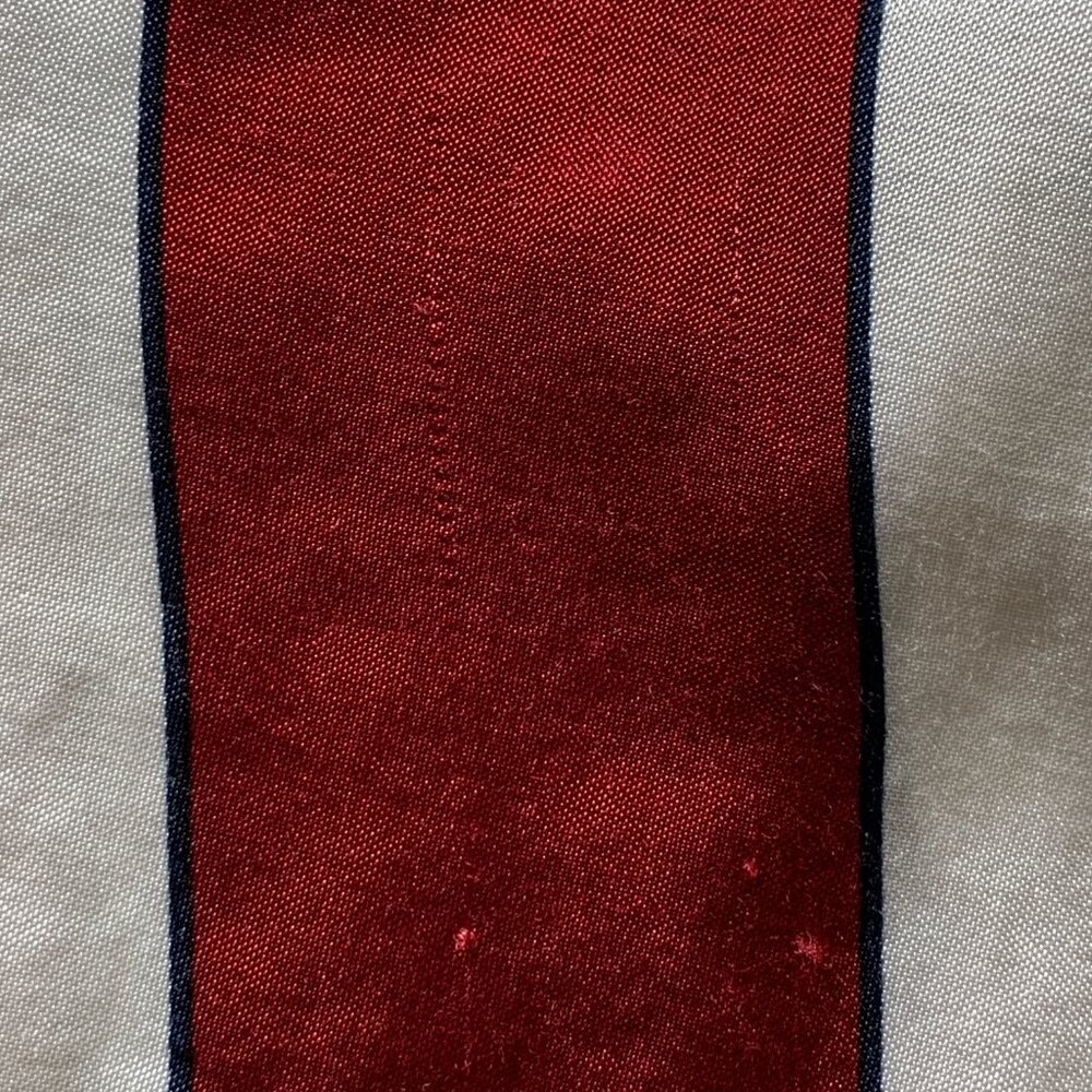 Maeve Maria Anthropologie Striped Red White Women's Top Sz 12 Balloon Sleeves - Picture 6 of 12